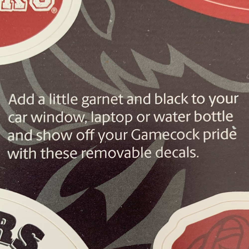South Carolina Gamecocks 10 Stickers Decal USC Red Black Laptop Car Water Bottle - Picture 7 of 10